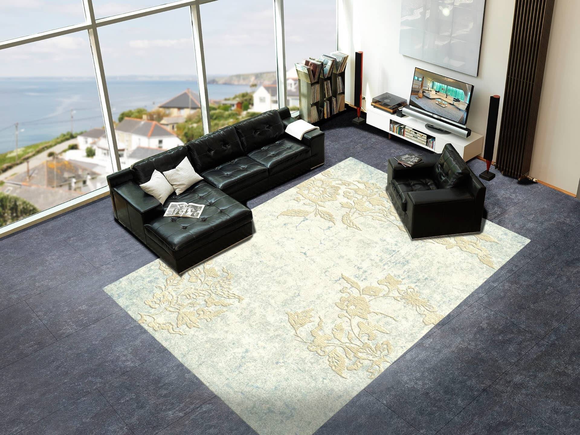 Makalu Nepal Teppich Antique M261 Handgetuftet im Wunschmaß – Bild 3